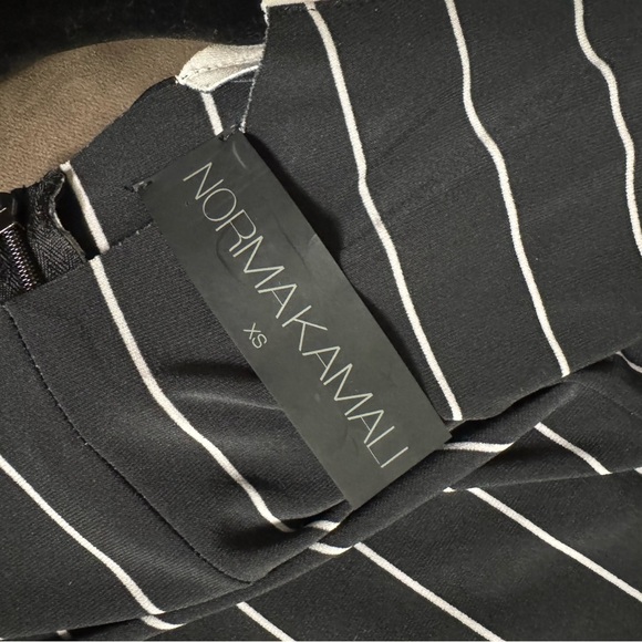 Norma Kamali Black and White Pinstripe Jumpsuit - Picture 3 of 3